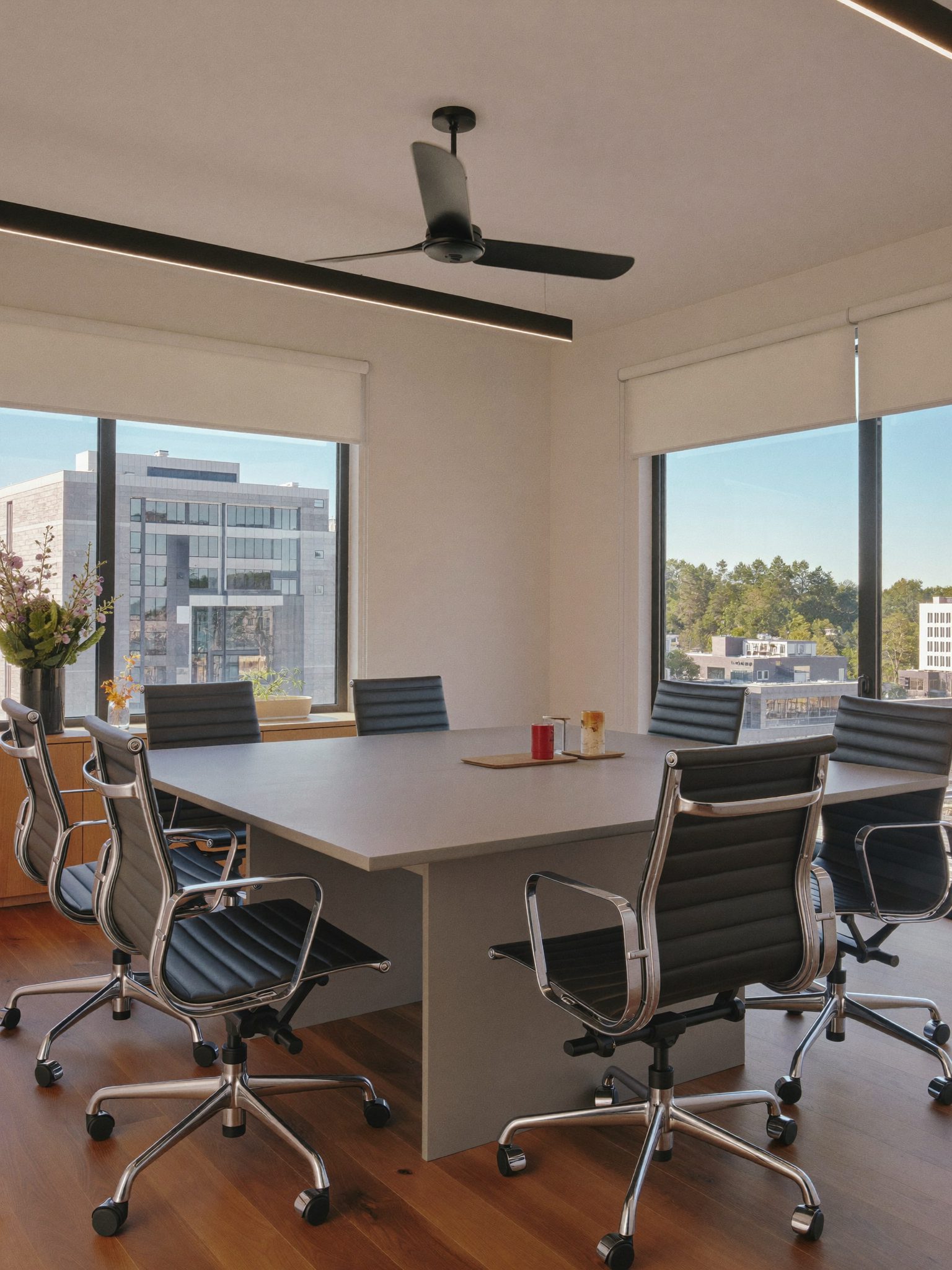 Light-filled meeting room at Mabaso & Vorster Financial's Polokwane office
